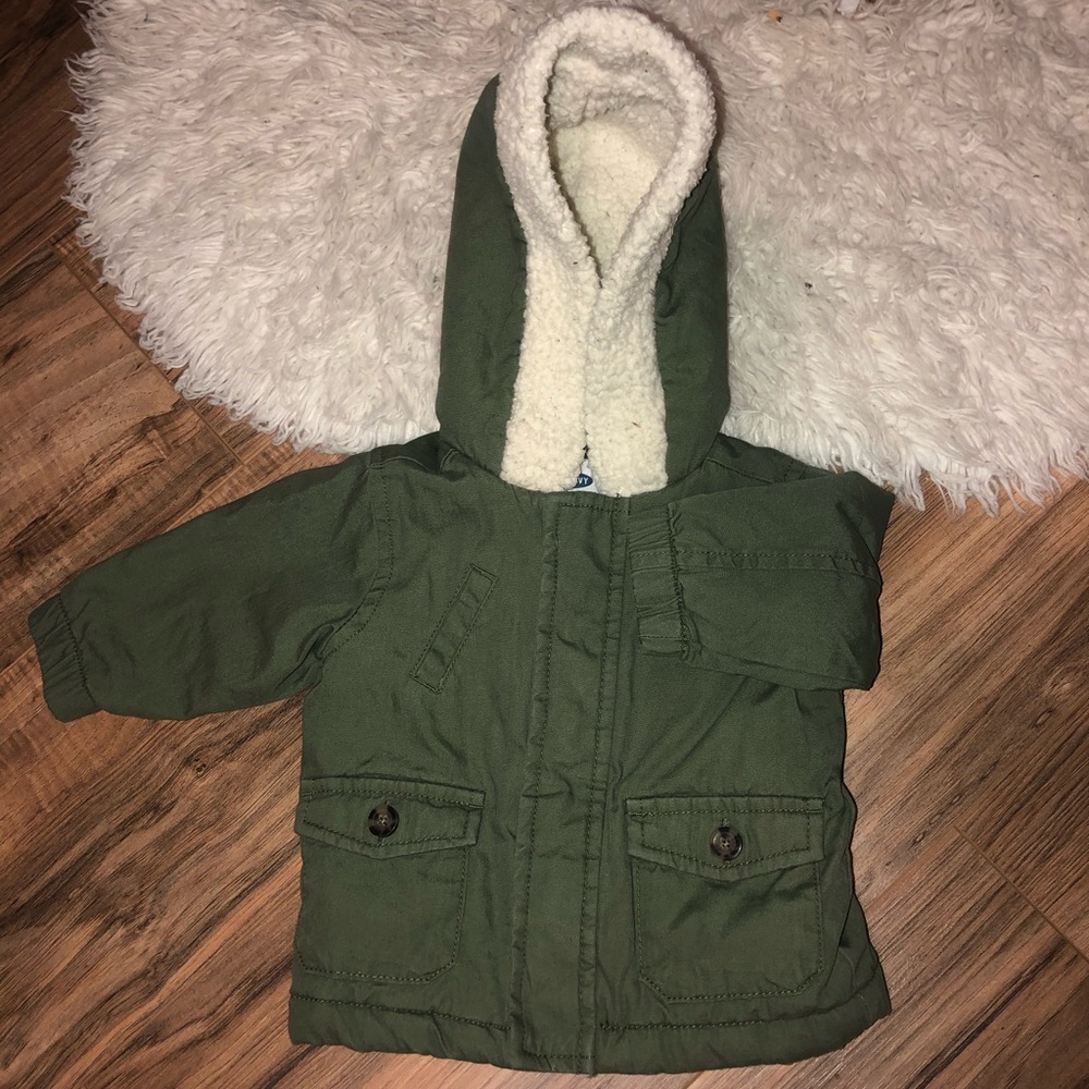Canvas Coat with Sherpa Lining